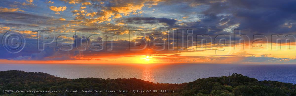 Peter Bellingham Photography Sunset - Sandy Cape - Fraser Island - QLD (PB5D 00 51A1008)